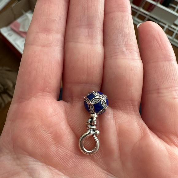 Pandora blue and silver ornament charm - Picture 5 of 5